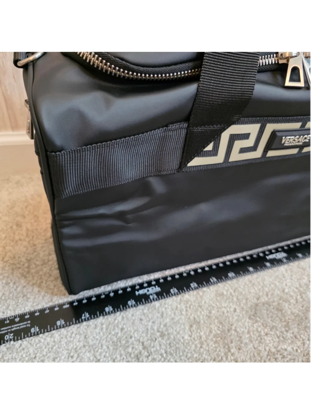 Men's Versace Fragrances Black Duffel Bag NWOT